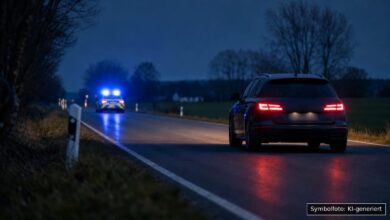 KI-generiertes Symbolfoto zu Verkehrskontrolle bei Burgau