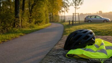KI-generiertes Symbolfoto zu Verkehrsunfallflucht bei Durach
