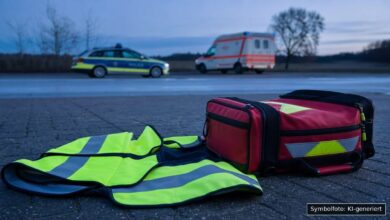 KI-generiertes Symbolfoto zu Verkehrsunfall bei Bad Wörishofen