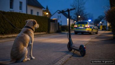 KI-generiertes Symbolfoto zu Polizeieinsatz bei Memmingen