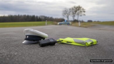 KI-generiertes Symbolfoto zu Polizeikontrolle bei Buchloe