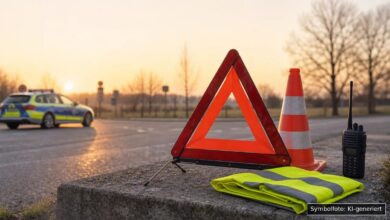 KI-generiertes Symbolfoto zu Verkehrskontrolle bei Jettingen-Scheppach