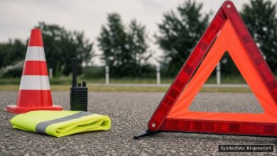KI-generiertes Symbolfoto zu Verkehrskontrolle bei Donauwörth OT Riedlingen