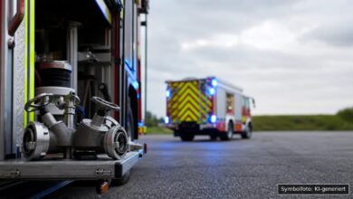 KI-generiertes Symbolfoto zu Brand bei Ehingen, Weiherstraße