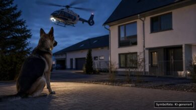KI-generiertes Symbolfoto zu Einbruch / Zeugenaufruf bei Sachsen b. Ansbach, Landkreis Ansbach