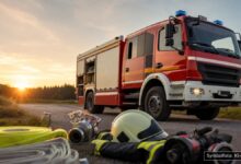 KI-generiertes Symbolfoto zu Brand bei Wildenberg, Landkreis Kelheim