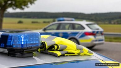KI-generiertes Symbolfoto zu Polizeikontrolle bei Memmingerberg