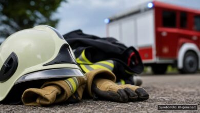 KI-generiertes Symbolfoto zu Brand bei Ziemetshausen