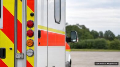 KI-generiertes Symbolfoto zu Explosion / Polizeieinsatz bei Augsburg, Bahnhofstraße