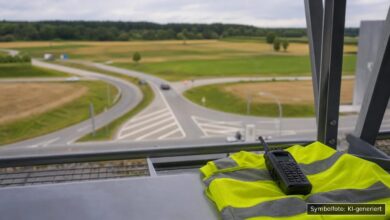 KI-generiertes Symbolfoto zu Polizeikontrolle / Verkehrsdelikt bei Füssen