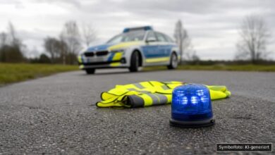KI-generiertes Symbolfoto zu Verkehrsunfall mit Fahrerflucht bei Kaufbeuren