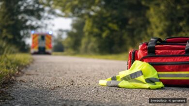 KI-generiertes Symbolfoto zu Fahrradunfall bei Wolferstadt