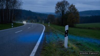 KI-generiertes Symbolfoto zu Verkehrsunfall bei Königsbrunn