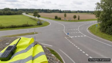 KI-generiertes Symbolfoto zu Verkehrsunfall bei Schemmerhofen
