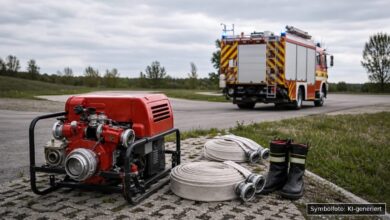 KI-generiertes Symbolfoto zu Brand bei Senden