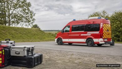 KI-generiertes Symbolfoto zu Verkehrsunfall bei Wallerstein
