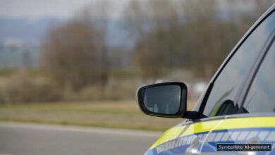 KI-generiertes Symbolfoto zu Polizeieinsatz bei Memmingerberg