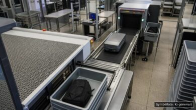 KI-generiertes Symbolfoto zu Ankündigung/Änderung Sicherheitskontrolle bei Flughafen München