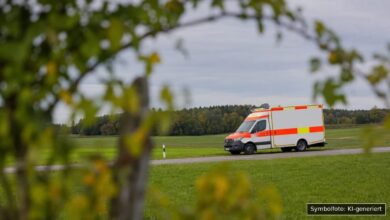 KI-generiertes Symbolfoto zu Verkehrsunfall bei Ziemetshausen