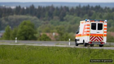 KI-generiertes Symbolfoto zu Verkehrsunfall bei Augsburg-Göggingen