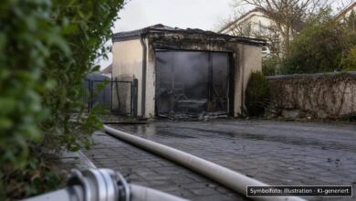 KI-generiertes Symbolfoto zu Brand bei Marktoberdorf