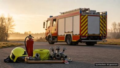 KI-generiertes Symbolfoto zu Brand bei Lamerdingen/Dillishausen
