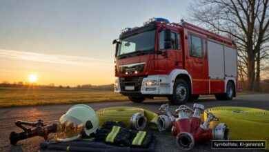 KI-generiertes Symbolfoto zu Brand bei Weißenhorn