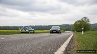 KI-generiertes Symbolfoto zu Verkehrsgefährdung bei Ehingen, B465