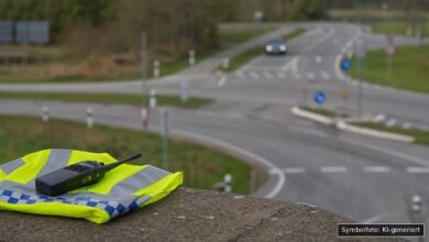 KI-generiertes Symbolfoto zu Verkehrskontrolle / Urkundenfälschung bei Memmingen