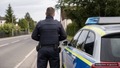 KI-generiertes Symbolfoto zu Verkehrsunfall / Unfallflucht bei Babenhausen