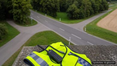 KI-generiertes Symbolfoto zu Verkehrskontrolle bei Burtenbach