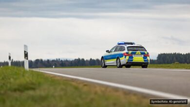 KI-generiertes Symbolfoto zu Polizeieinsatz bei Memmingerberg