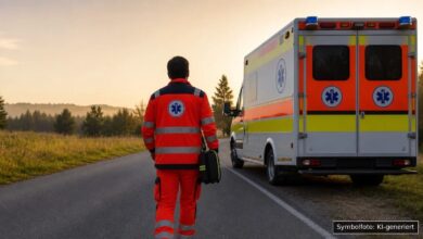 KI-generiertes Symbolfoto zu Unfall bei Oberstdorf