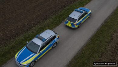KI-generiertes Symbolfoto zu Polizeieinsatz bei Memmingerberg
