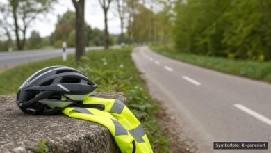 KI-generiertes Symbolfoto zu Verkehrsunfall bei Heidenheim an der Brenz