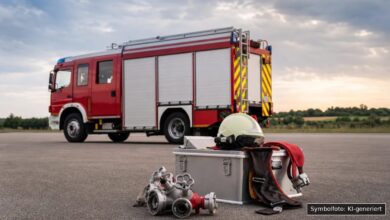 KI-generiertes Symbolfoto zu Brand bei Otting, Landkreis Donau-Ries