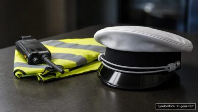 KI-generiertes Symbolfoto zu Polizeikontrolle bei Höchstädt an der Donau
