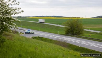KI-generiertes Symbolfoto zu Verkehrskontrolle bei Schwendi-Schönebürg