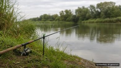 KI-generiertes Symbolfoto zu Strafanzeige / Fischwilderei bei Donauwörth OT Riedlingen (Riedlinger Baggersee)