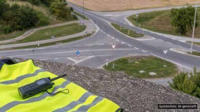 KI-generiertes Symbolfoto zu Verkehrskontrolle bei Donauwörth-Auchsesheim