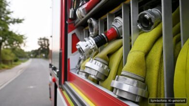 KI-generiertes Symbolfoto zu Brand bei Offingen