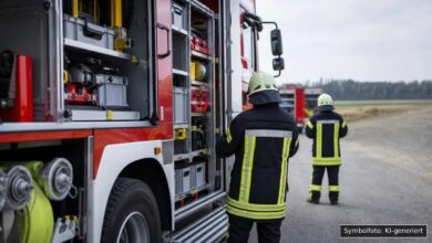 KI-generiertes Symbolfoto zu Brand bei Lauingen