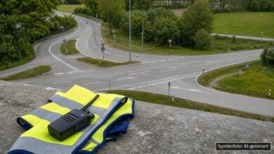 KI-generiertes Symbolfoto zu Verkehrsunfall bei Königsbrunn