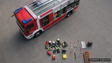 KI-generiertes Symbolfoto zu Brand bei Ulm