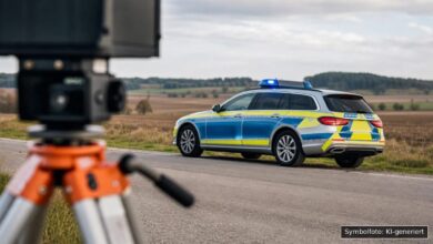 KI-generiertes Symbolfoto zu Verkehrsunfall bei Laichingen