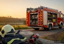KI-generiertes Symbolfoto zu Brand bei Ahorn (Ortsteil Eicha), Landkreis Coburg