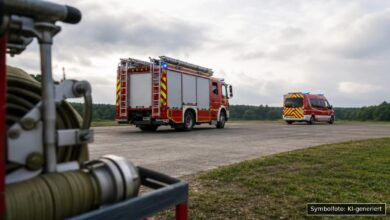 KI-generiertes Symbolfoto zu Verkehrsunfall bei Trockau/Lindenhardt, Landkreis Bayreuth