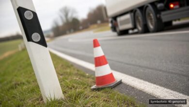 KI-generiertes Symbolfoto zu Verkehrsunfall bei Donauwörth, Ortsteil Riedlingen