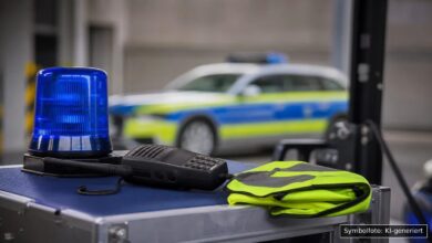 KI-generiertes Symbolfoto zu Bedrohung / Polizeieinsatz bei Ulm
