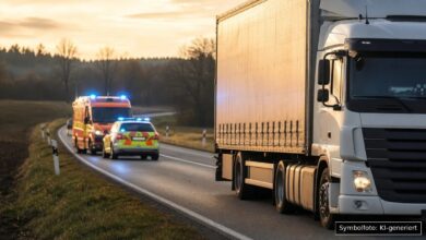 KI-generiertes Symbolfoto zu Verkehrsunfall bei Oberschleißheim